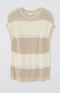 Pure Jill Striped Short-Sleeve Sweater | Jjill