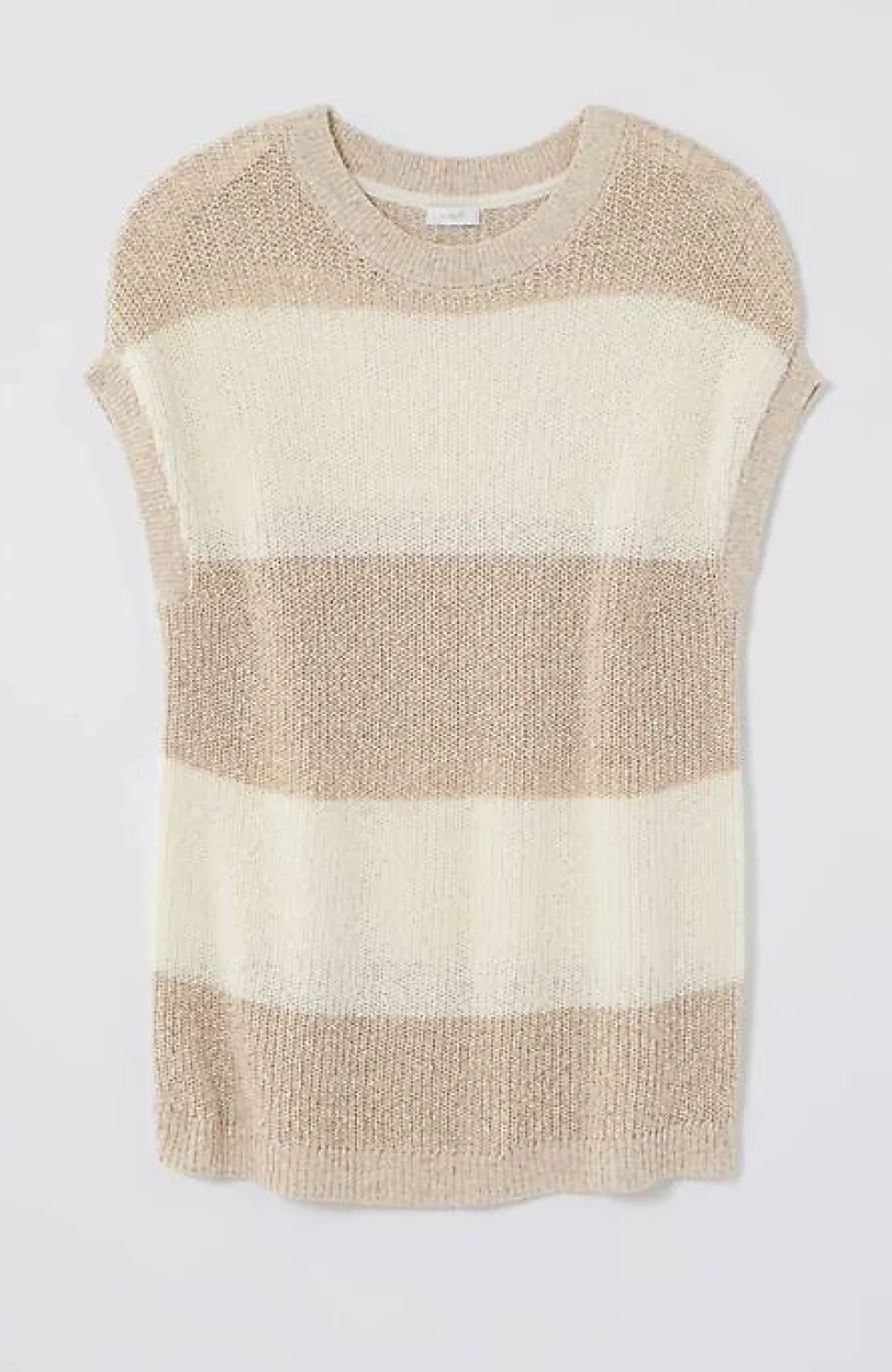 Pure Jill Striped Short-Sleeve Sweater | Jjill