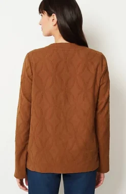 Pure Jill Textured Clip-Jacquard Jacket | Jjill