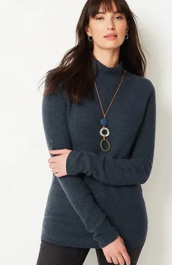 Pure Jill Textured Funnel-Neck Sweater | Jjill