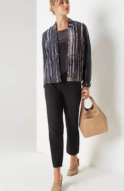 Pure Jill Tie-Dyed Kantha-Stitched Jacket | Jjill