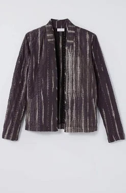 Pure Jill Tie-Dyed Kantha-Stitched Jacket | Jjill