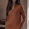 Pure Jill Tranquility Fleece V-Neck Tunic | Jjill