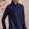 Pure Jill Tranquility Fleece Whipstitched Top | Jjill