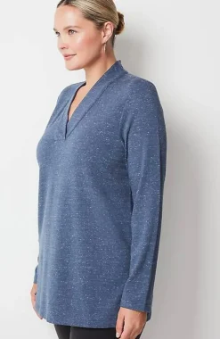 Pure Jill Tranquility Fleece V-Neck Tunic | Jjill