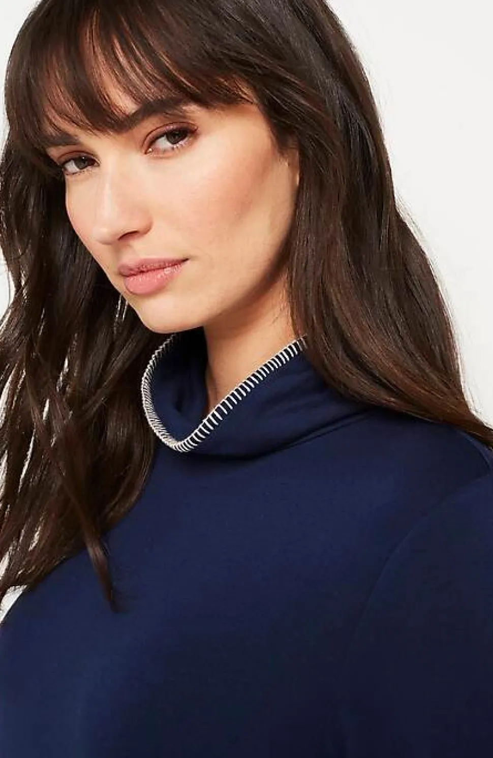 Pure Jill Tranquility Fleece Whipstitched Top | Jjill