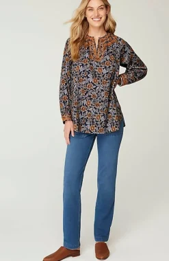 Pure Jill Twill Embroidered Tunic | Jjill