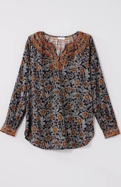 Pure Jill Twill Embroidered Tunic | Jjill