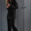Pure Jill Velour Slim-Leg Pants | Jjill