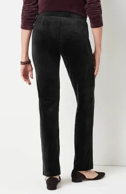 Pure Jill Velour Slim-Leg Pants | Jjill