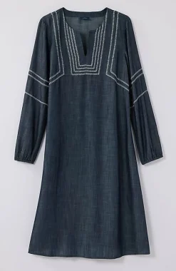 Pure Jill Whipstitched Embroidered Dress | Jjill
