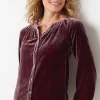 Rayon U0026 Silk Velvet Blouse | Jjill