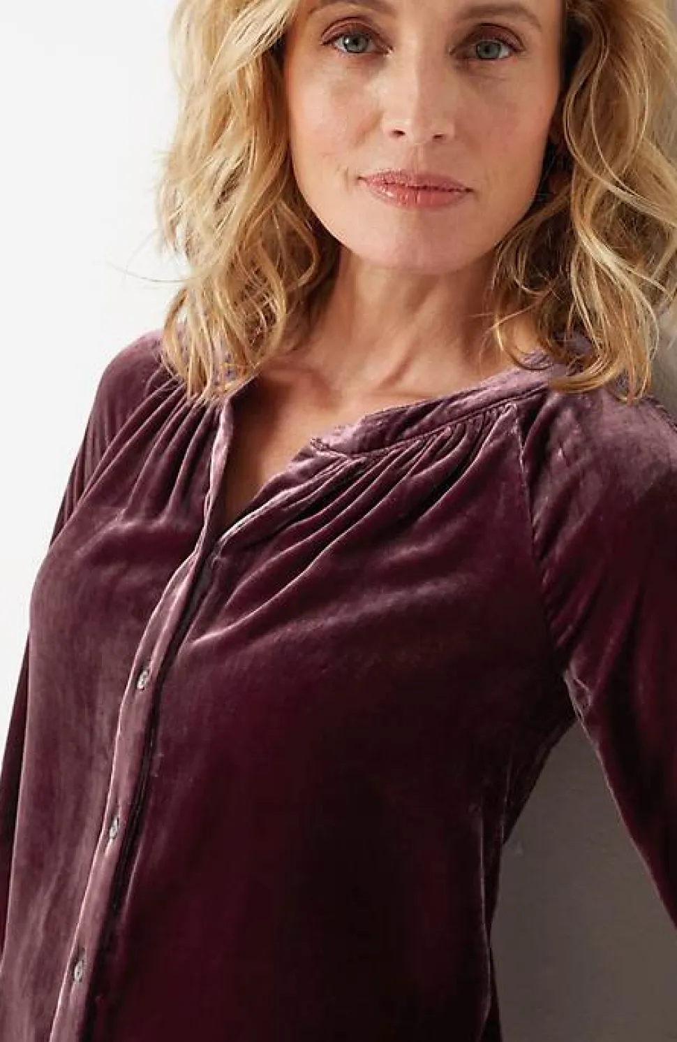 Rayon U0026 Silk Velvet Blouse | Jjill
