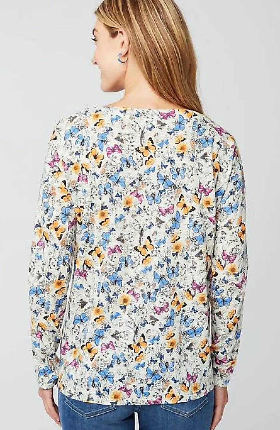 Relaxed Boat-Neck Tee | Jjill