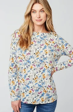 Relaxed Boat-Neck Tee | Jjill