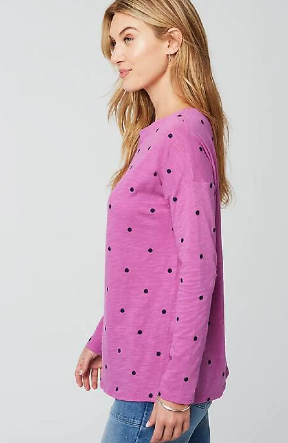 Relaxed Boat-Neck Tee | Jjill