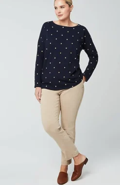 Relaxed Boat-Neck Tee | Jjill