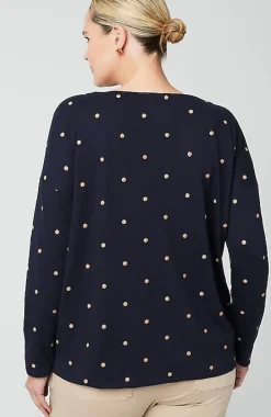 Relaxed Boat-Neck Tee | Jjill
