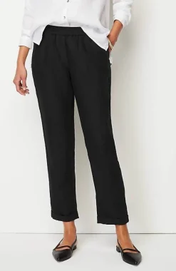 Relaxed Linen Straight-Leg Pants | Jjill