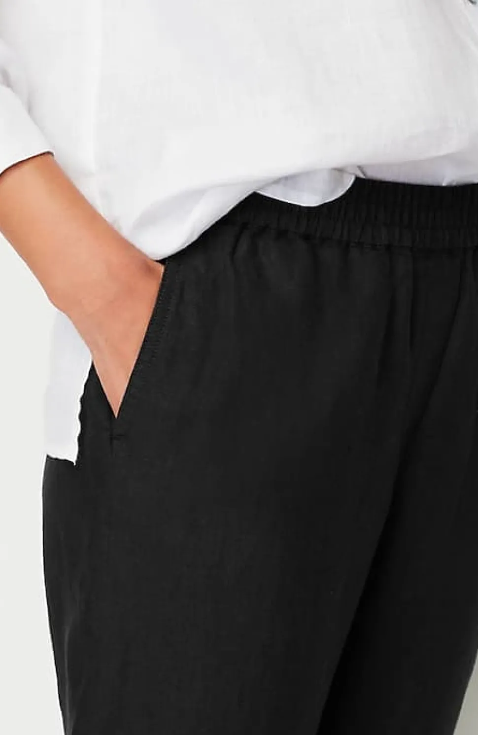 Relaxed Linen Straight-Leg Pants | Jjill