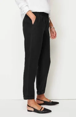 Relaxed Linen Straight-Leg Pants | Jjill