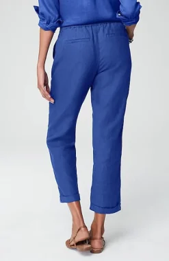 Relaxed Linen Straight-Leg Pants | Jjill