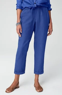 Relaxed Linen Straight-Leg Pants | Jjill