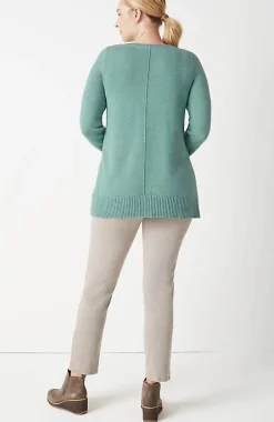Ribbed Side-Slit Sweater-Tunic | Jjill