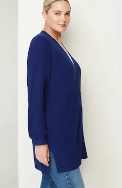 Rib-Textured Cardi | Jjill