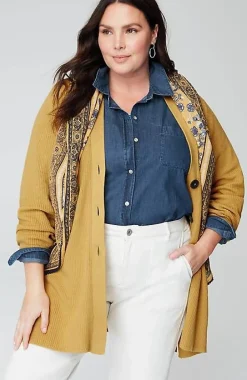 Rib-Textured Cardi | Jjill