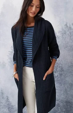 Rib-Textured Open-Front Cardi | Jjill