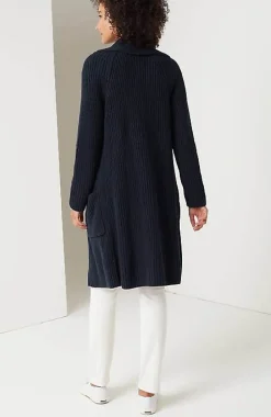Rib-Textured Open-Front Cardi | Jjill