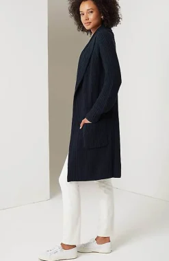 Rib-Textured Open-Front Cardi | Jjill