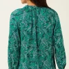 Ruffled Satin Top | Jjill