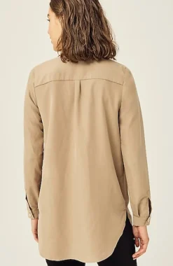 Sand-Washed Shirttail Tunic | Jjill