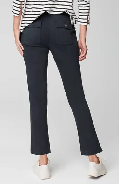 Sateen Slim-Leg Pants | Jjill