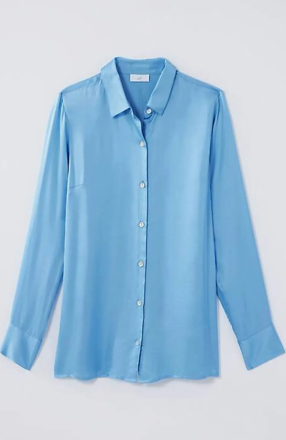 Satin Button-Front Shirt | Jjill