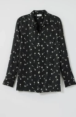 Satin Button-Front Shirt | Jjill