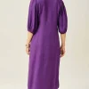 Seamed Button-Front Midi Dress | Jjill