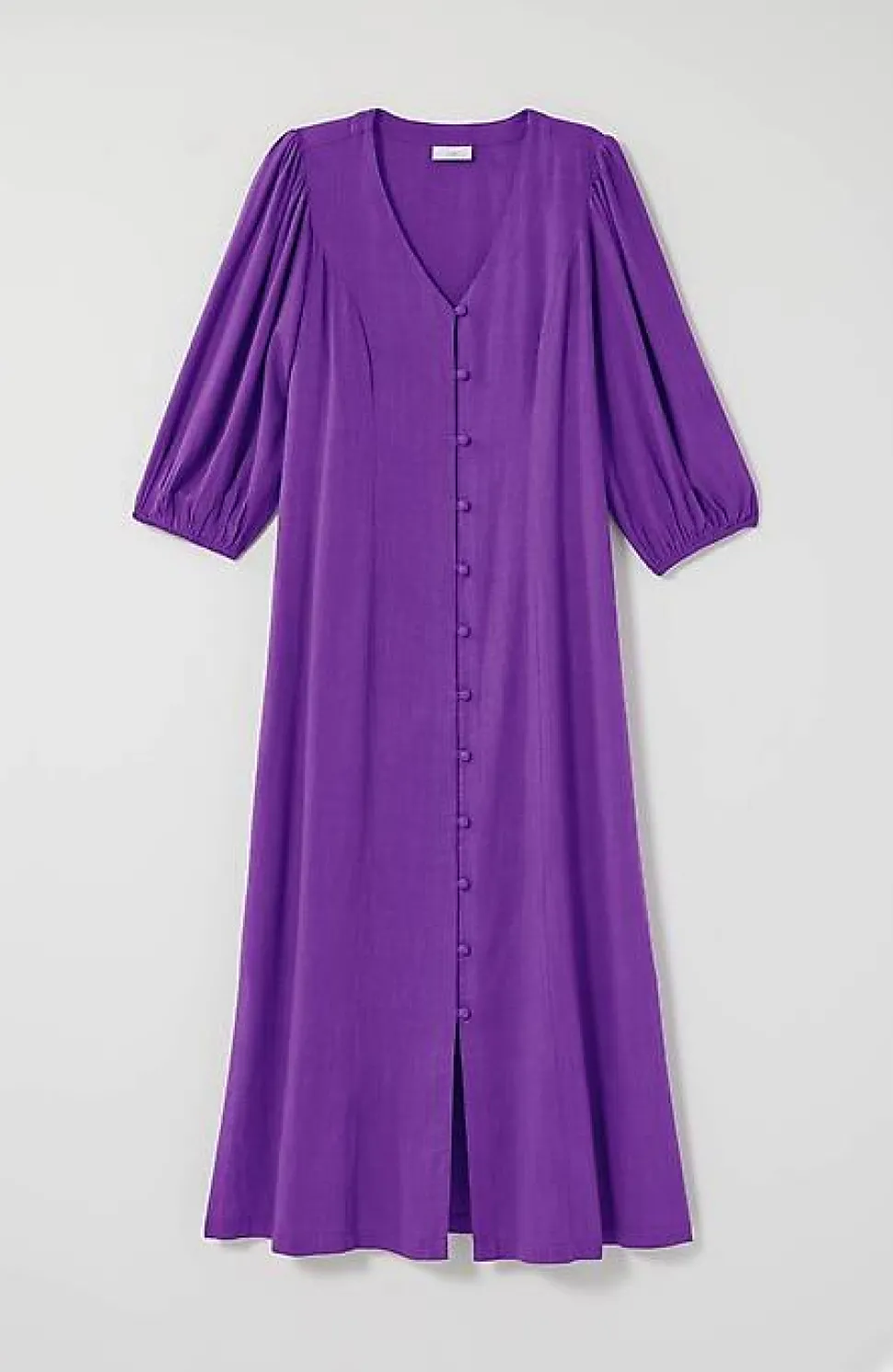 Seamed Button-Front Midi Dress | Jjill