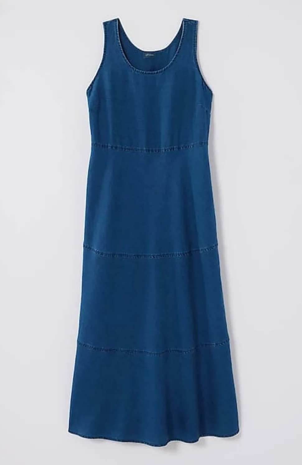 Seamed Indigo Midi Dress | Jjill