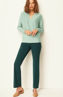 Seamed Wrap Sweater | Jjill