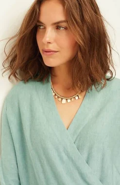 Seamed Wrap Sweater | Jjill