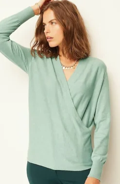 Seamed Wrap Sweater | Jjill