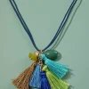 Seaside Oasis Tassel Cluster Necklace | Jjill