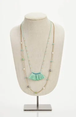 Seaside Oasis Tassel Necklace | Jjill