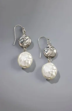 Serene Escape Pearl Metal Earrings | Jjill