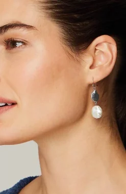Serene Escape Pearl Metal Earrings | Jjill