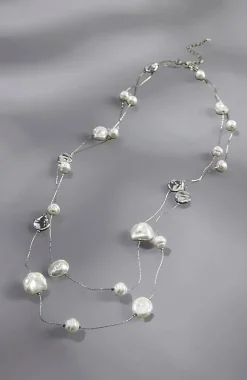 Serene Escape Pearl Station Necklace | Jjill
