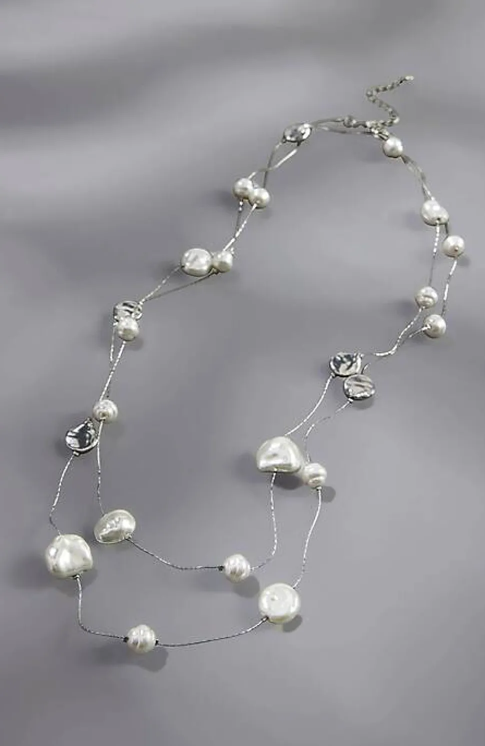 Serene Escape Pearl Station Necklace | Jjill